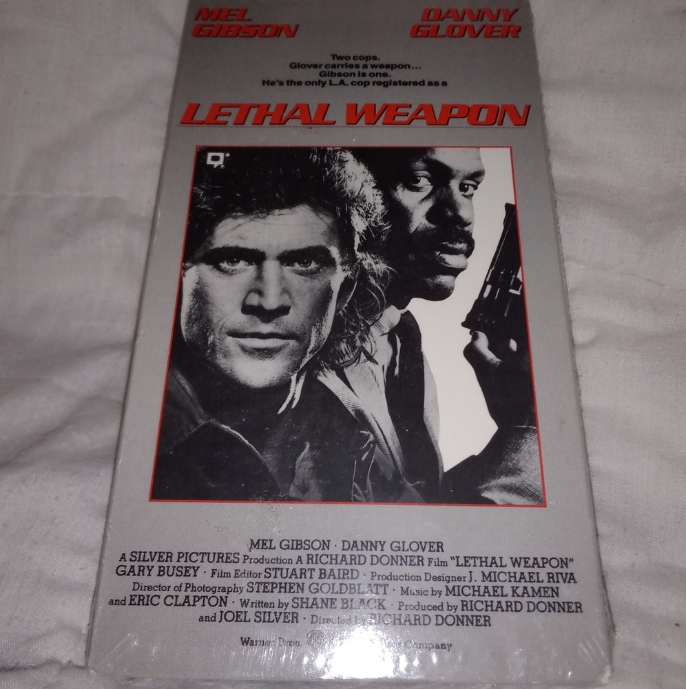Lethal Weapon VHS Movie Cassette Tape New Old Stock Sealed Mel Gibson Danny Glov